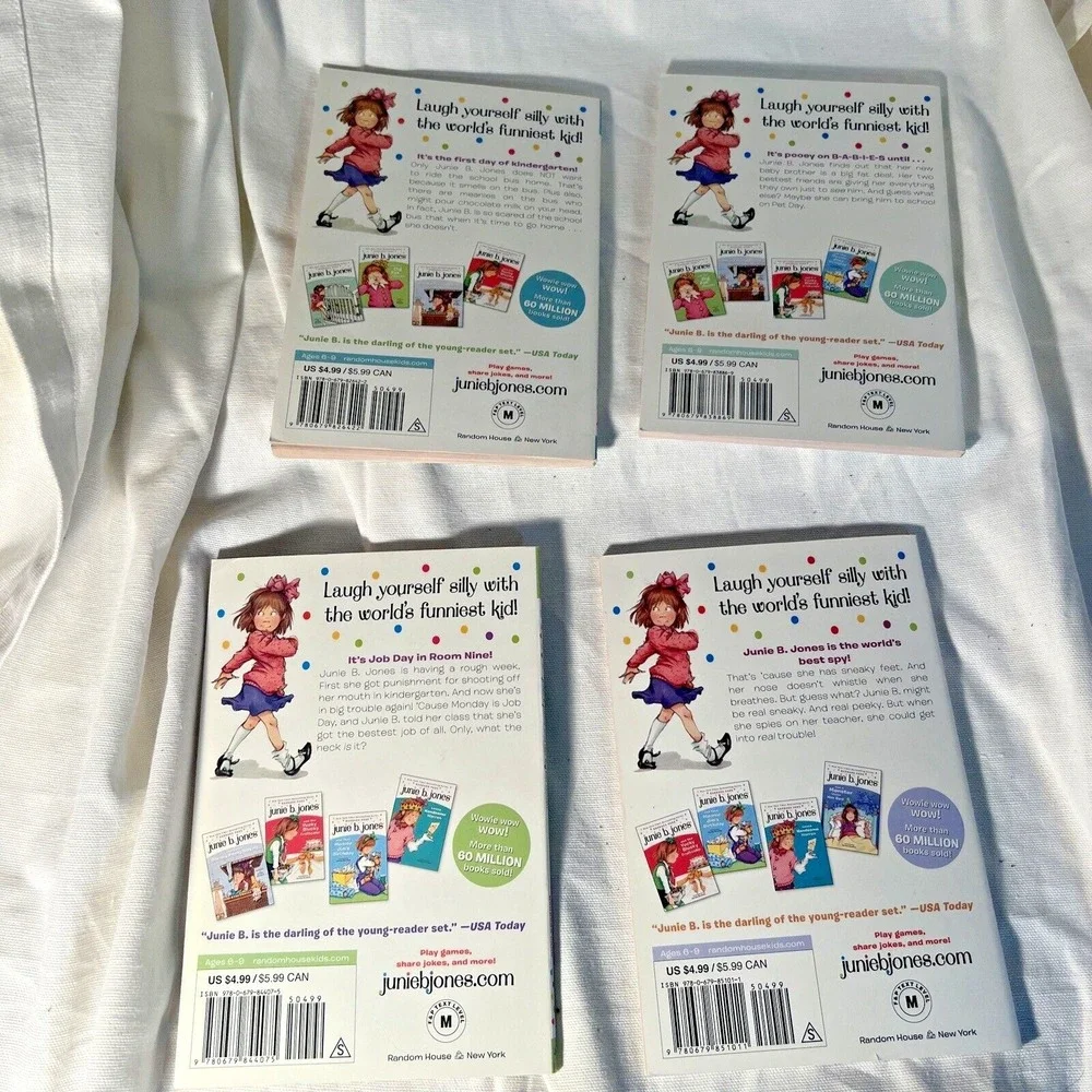 Paperback Books Junie B. Jones Lot Of 4 Children's Books‎ #1-4